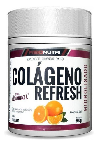 Colágeno Refresh Com Vit C (300g) - Sabor: Laranja