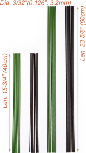 Eesc2y 20-pcs 15-3/4 Plástico Flexible De Acero Recubier...