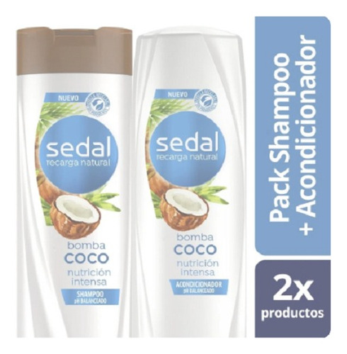  Pack Shampoo Sedal 340 Ml + Acondicionador 340 Ml