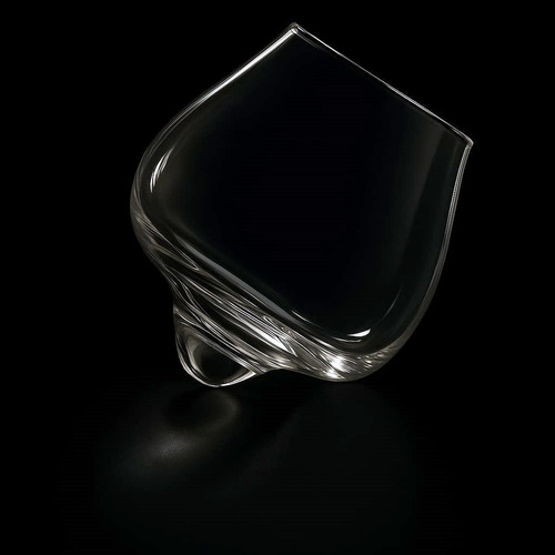 Vaso Snifter Cognac Whisky Molde Iceball Diseño Mareado Wolf Cristal