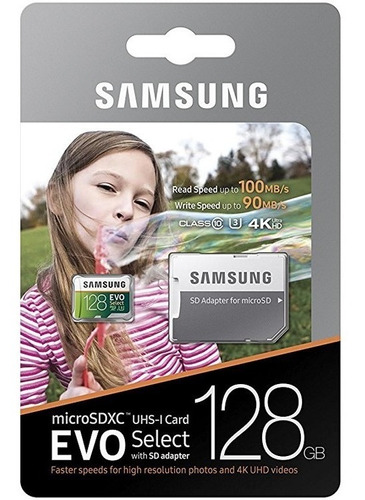 Oferta Tarjeta Memoria Micro Sd 128gb Samsung 100mb La+veloz