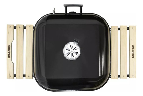 Asador Charola C/transportadoras Ruedas Azul Surtek Color Negro