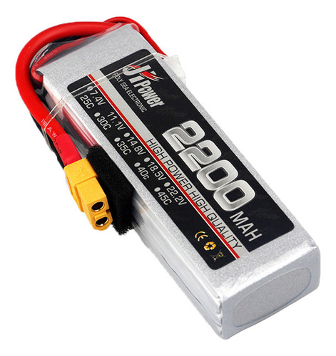 Batería Lipo Jhpower De 7,4 V, 2200 Mah, 2s, 25 V, Con Conec