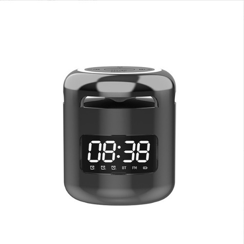 Reloj Despertador Con Bocina Subwoofer, Bluetooth, Fm, Tf