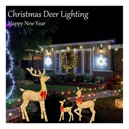 Decoración Navideña Led Luces De Navidad Decoración Reno