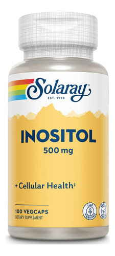 Inositol Solaray 500mg 100 Capsulas Fresh Vitamins Sabor Sin Sabor