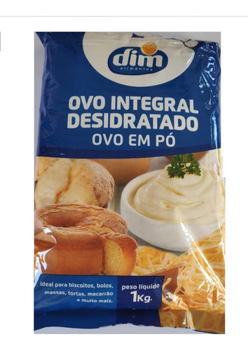 Ovo Em Pó Integral Pasteurizado E Desidratado Dim 6kg