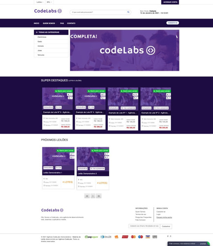 Imagem 2 de 5 de Sistema De Leilão Online Profissional - Php + Suporte Online