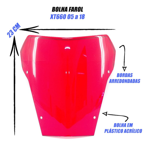 Bolha Farol Xt660 05 06 07 08 09 10 11 12 13 14 15 16 17 18