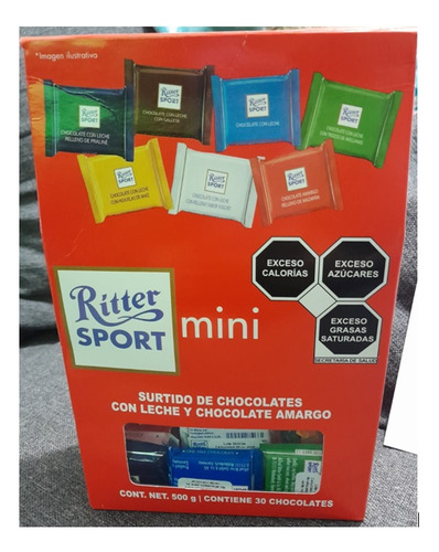 Chocolates Ritter Sport Mini, 500g, 30 Chocolates
