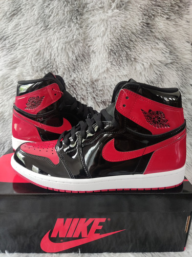 Jordan 1 High Patent Bred (Usado)