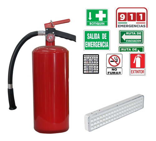 Kit De Seguridad Para Negocio Con Led De Emergencia