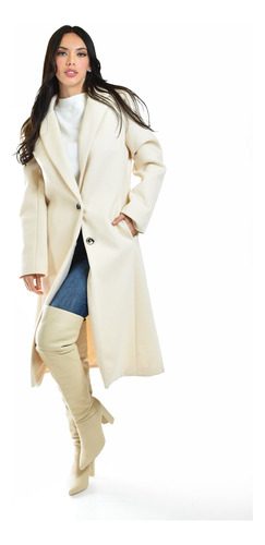 Abrigo Largo Roman Fashion /juvenil, 2055 (hueso)