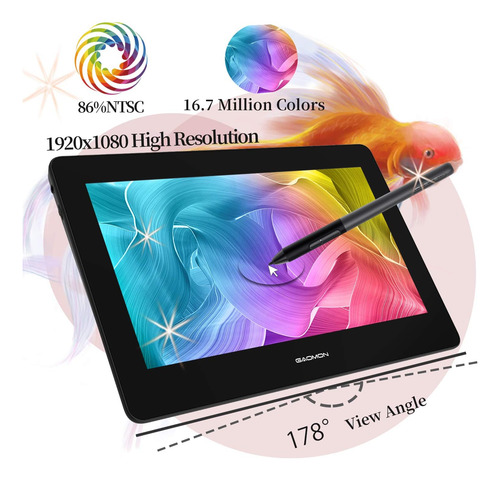 Tableta Grafica Para Ordenador Gaomon , 8192 Lvl ,11.6 G...