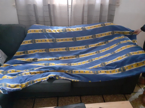 Juego De Sabanas Y Acolchado De Boca 1 Plaza