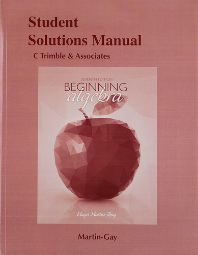Libro: Student Solutions Manual For Beginning Algebra