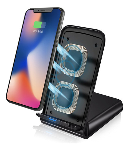Carregador Indução Sem Fio Turbo Wireless P/ Celular Cor Preto