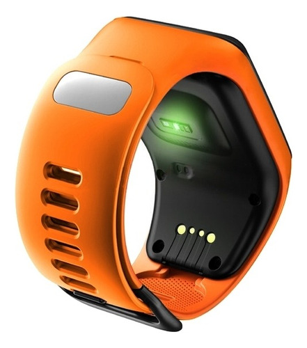 Malla De Silicona Para Reloj Pulsera Tomtom Adventurer Color Naranja