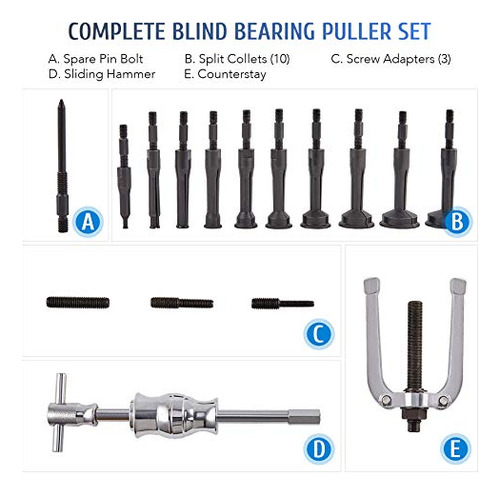 Kit Extractor De Cojinete, Raza Y Sello Collet Agujero ...