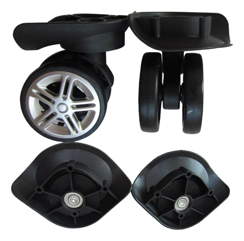 4 X 58mm Luggage Replacement Wheels Double Row Wheel For