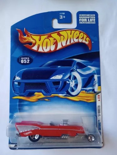 Hot Wheel 57 Roadster First Editions 2001 Vintage Car Rojo