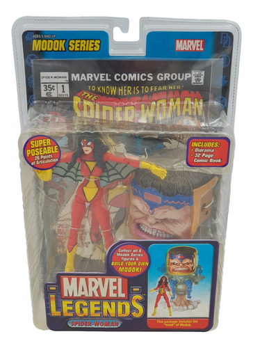 Figura Marvel Legends Spider Woman Y Modok 2006