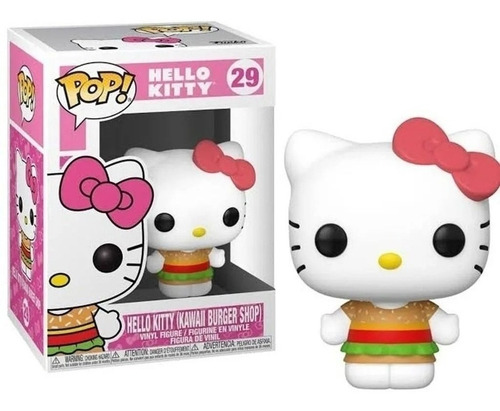 Boneco Funko Pop Desenho Hello Kitty Loja Hamburguer 29