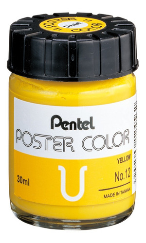 Témpera Poster Color Amarillo Frasco 30 Cc - Pentel - Mosca