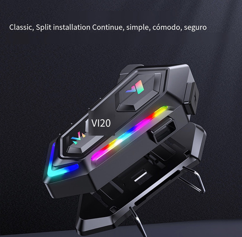 Intercomunicador Moto Mixio Y20max Casco Manos Libres Ip67