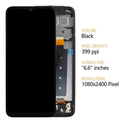 Srjtek Pantalla C/marco Para Samsung A14 5g A146u Versión Us