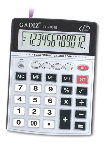 Calculadora 12 Digitos Detector Billetes Negocio Correccion 