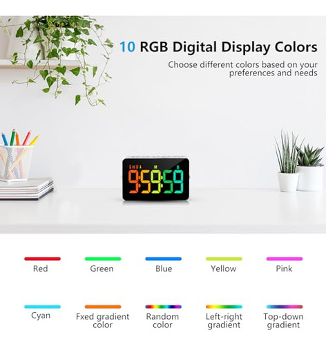 Temporizador Digital De Cocina Con 2 Paquetes 10 Colores R