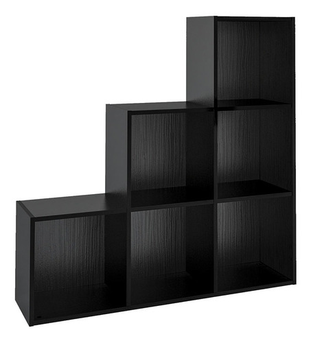 Estante librero Bertolini Grid Negro