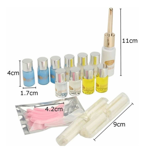 Imagen 6 de 6 de Kit De Permanente Lifting Pestañas Star Color + 60 Cepillos