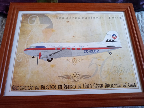Afiche Lan Chile Pilotos En Retiro