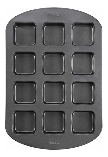 Molde Wilton 2105-0454 Brownie Bar Pan Cavidades De 6x6cm