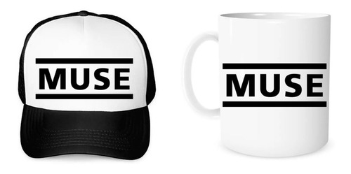 Gorra Unisex De Malla Y Taza 11oz Muse Rock Indie