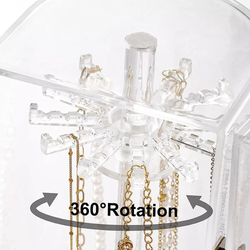 Soporte For Collares, Organizador Giratorio De Joyas