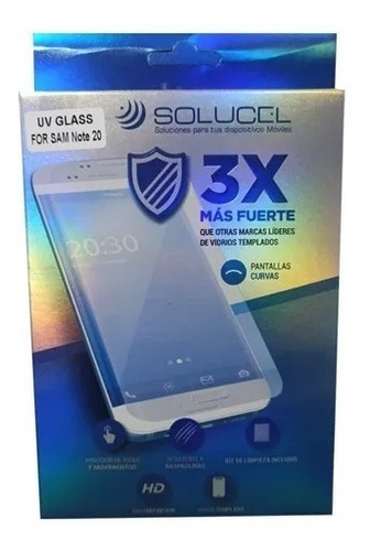 Vidrio Templado Uv Samsung Note 20/20 Ultra + Instalacion