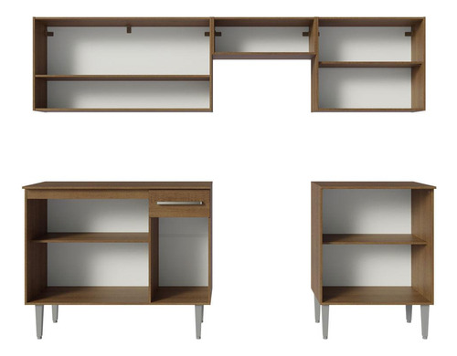 Cocina Integral Completa Modular Madesa Emilly 229cm Mm 15 Color Rustic
