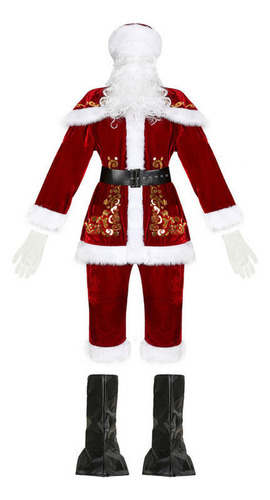 Conjunto De Ropa Navideña Con Estampado Papá Noel 9 Piezas