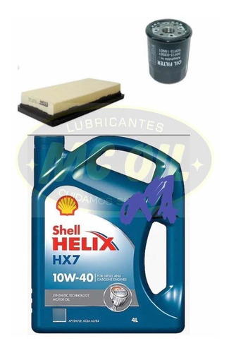 Kit De Filtros Y Aceite Shell 10w40 Nissan Versa