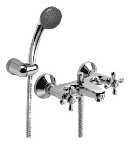Kit Baño Lavatorio Bidet Ducha Latina Bermuda Hydros Cromo