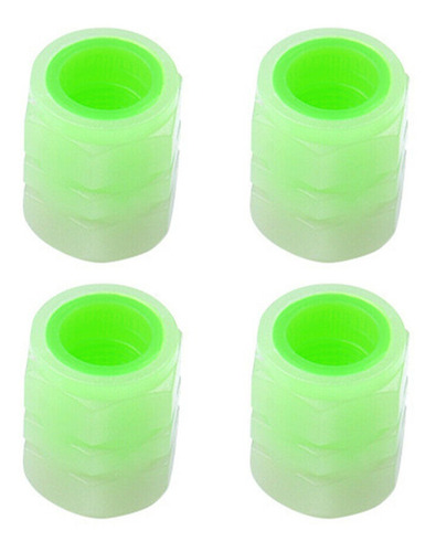 Tapa Tapita Valvula Gusanillo Carro Moto Fluorescente Verde