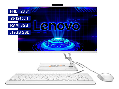 All In One Lenovo 23,8 Intel I5-12450h Ram 8gb 512gb Ssd 