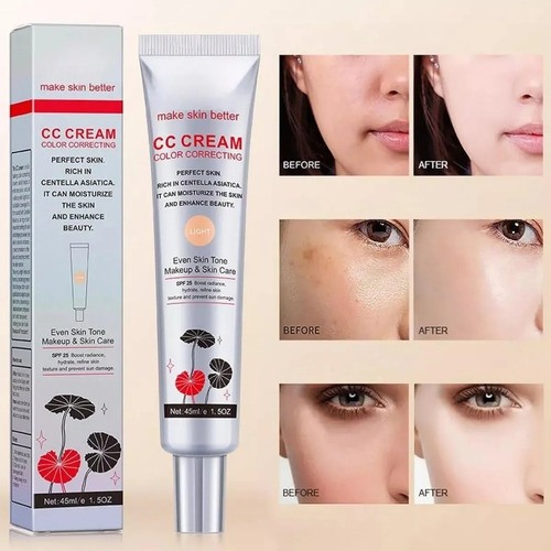//creme Coreano Cc Que Muda De Cor, Base Para Mudança De