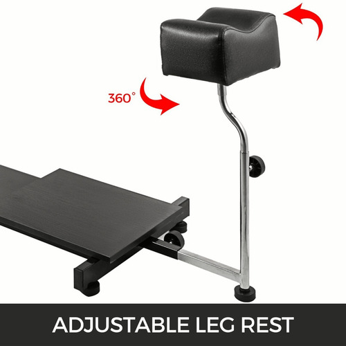 Vevor Silla Para Masaje Y Podologica Ajustable Spa Portatil Color Negro