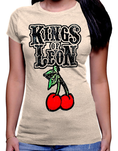 Camiseta Premium Dama Estampada Kings Of Leon 02