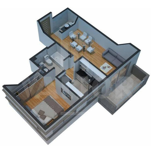 Imagen 3 de 15 de A Estrenar - 2 Amb. Frente C/balcon, Excel. Construccion - Baño Y Toilette - Cochera Cubierta Opcional