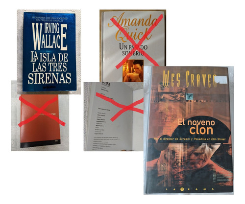 Lote Libros La Isla De Las Tres Sirenas + El Noveno Clon, 2u